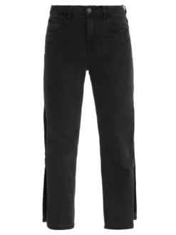 Ghiaccio&Limone Jeans nero push up con spacchi profondi laterali