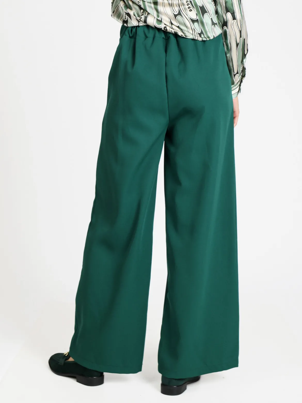 Ghisleri Pantaloni donna ampi a vita alta