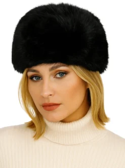 Gian Marco Venturi Cappello donna in ecopelliccia con interno in pile - nero