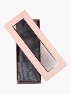 Gian Marco Venturi Cappello donna lurex in maglia con pompon - grigio