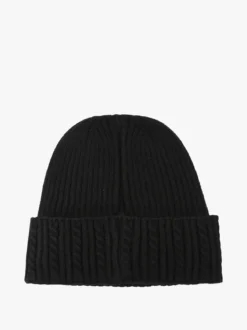 Gian Marco Venturi Cappello in maglia con risvolto - nero