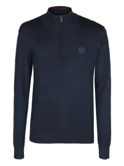 Gian Marco Venturi Pullover da uomo in maglia mezza zip
