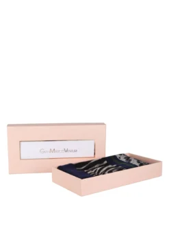 Gian Marco Venturi Sciarpa donna animalier - blu scuro