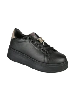 Gian Marco Venturi Sneakers donna con platform - nero