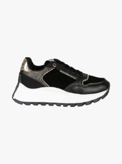 Gian Marco Venturi Sneakers donna stringate con platform - nero