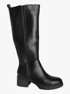 Gian Marco Venturi Stivali donna chunky con zip - nero