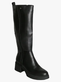 Gian Marco Venturi Stivali donna chunky con zip - nero