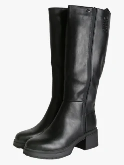Gian Marco Venturi Stivali donna chunky con zip - nero