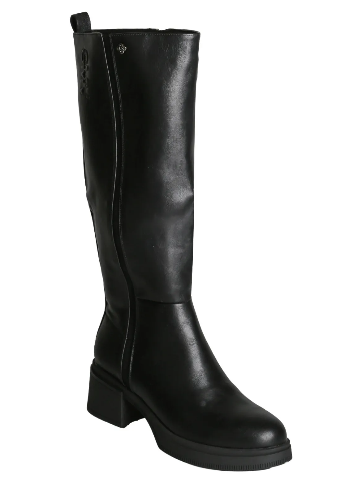 Gian Marco Venturi Stivali donna chunky con zip - nero