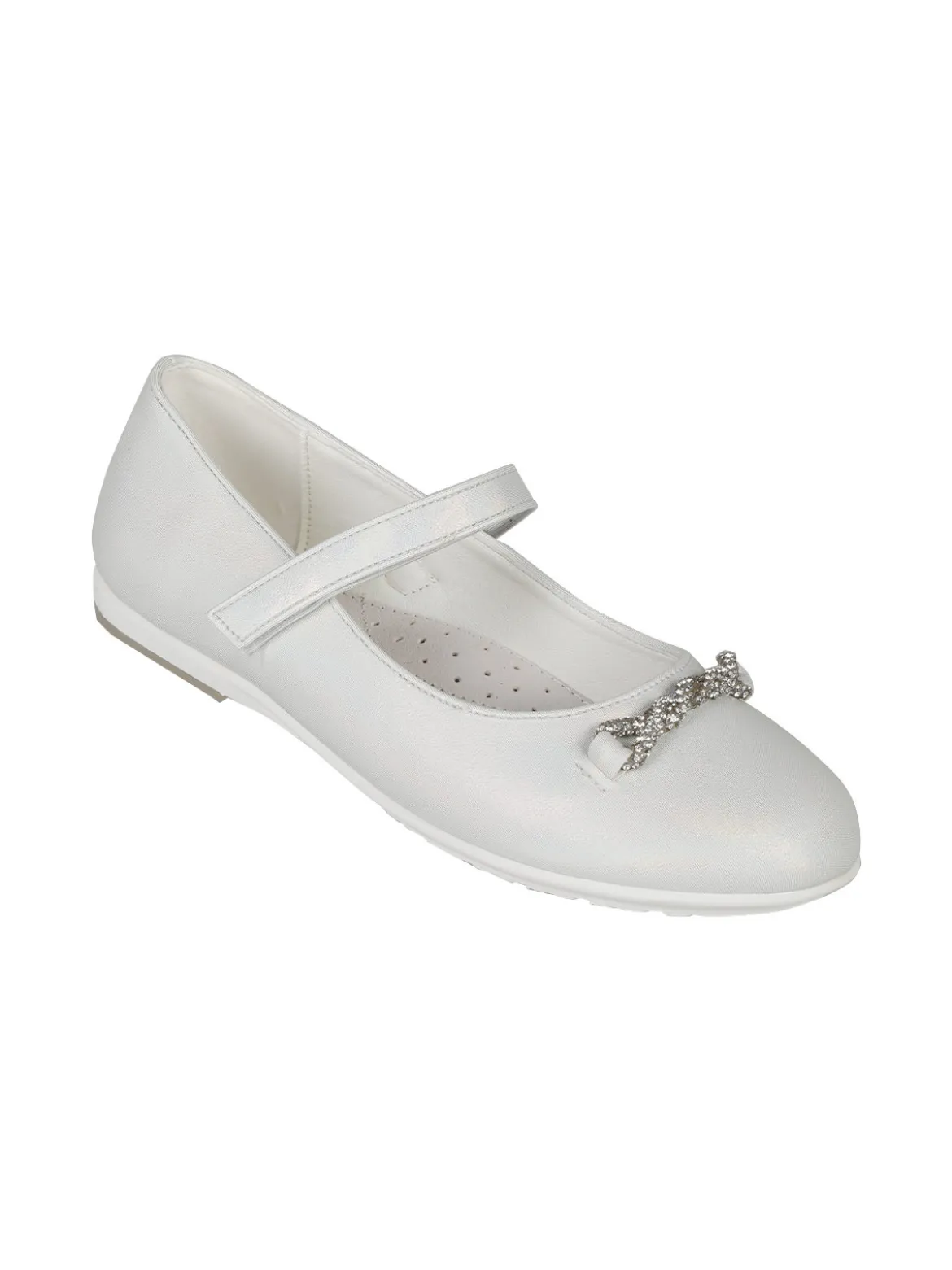Giardino D'Oro Ballerine cerimonia da ragazza con cinturino e strass