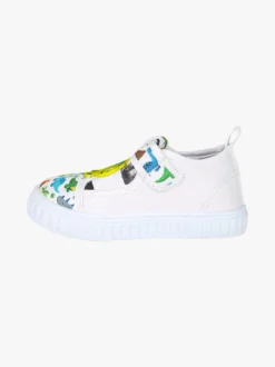 Giardino D'Oro Sandali chiusi da bambino con cinturino a strappo - bianco