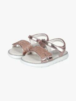 Giardino D'Oro Sandali da ragazza con strass e cinturino a strappo