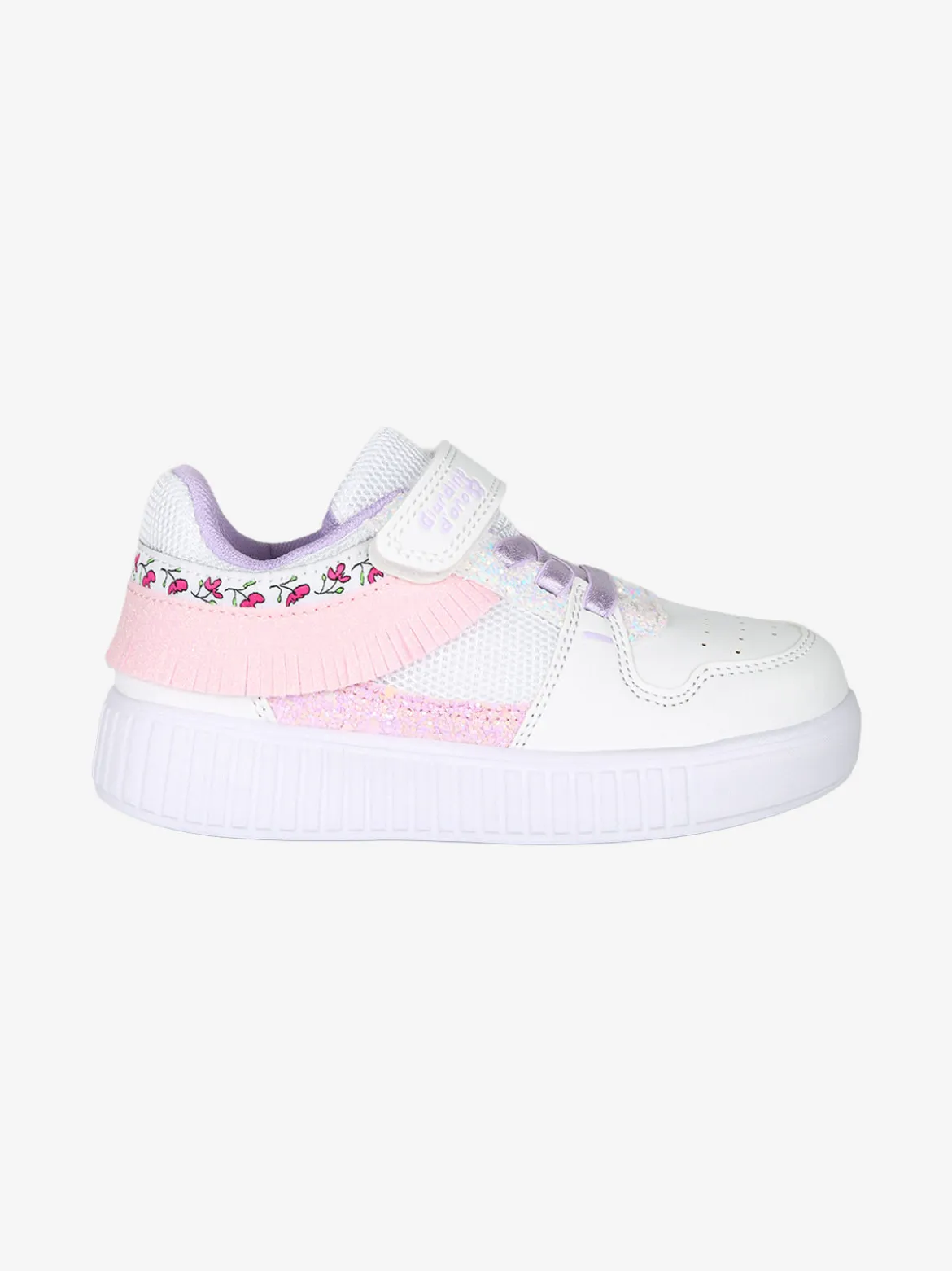 Giardino D'Oro Sneakers da bambina basse con cinturino a strappo - bianco
