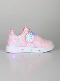 Giardino D'Oro Sneakers da bambina basse con strappo e luci - rosa