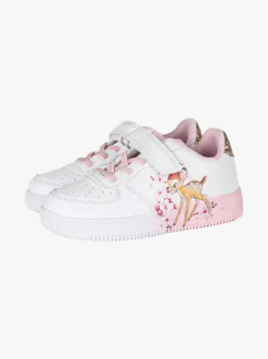 Giardino D'Oro Sneakers da bambina con cinturino a strappo e glitter - bianco