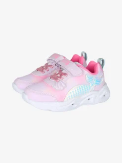 Giardino D'Oro Sneakers da bambina con luci e cinturino a strappo - rosa
