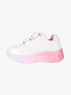 Giardino D'Oro Sneakers da bambina con luci e strappi - bianco