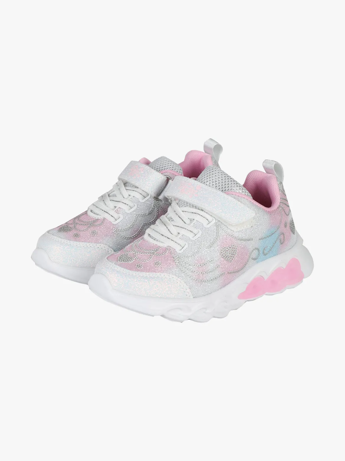 Giardino D'Oro Sneakers da bambina glitter con luci