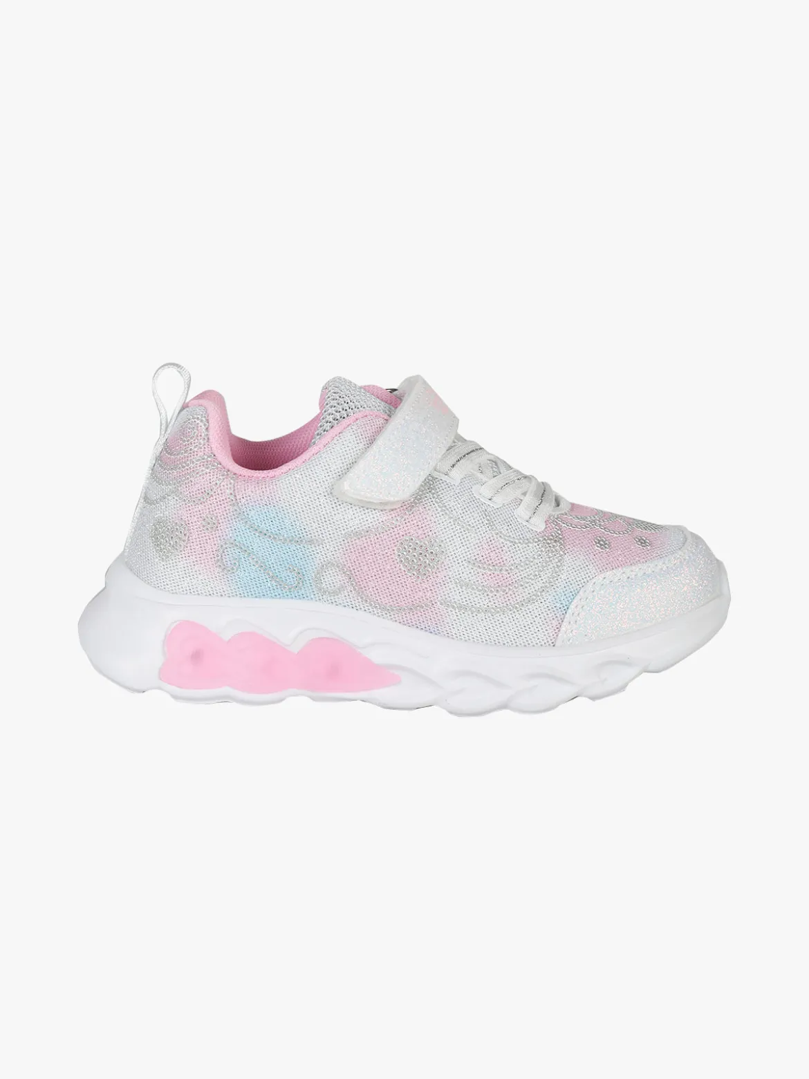 Giardino D'Oro Sneakers da bambina glitter con luci