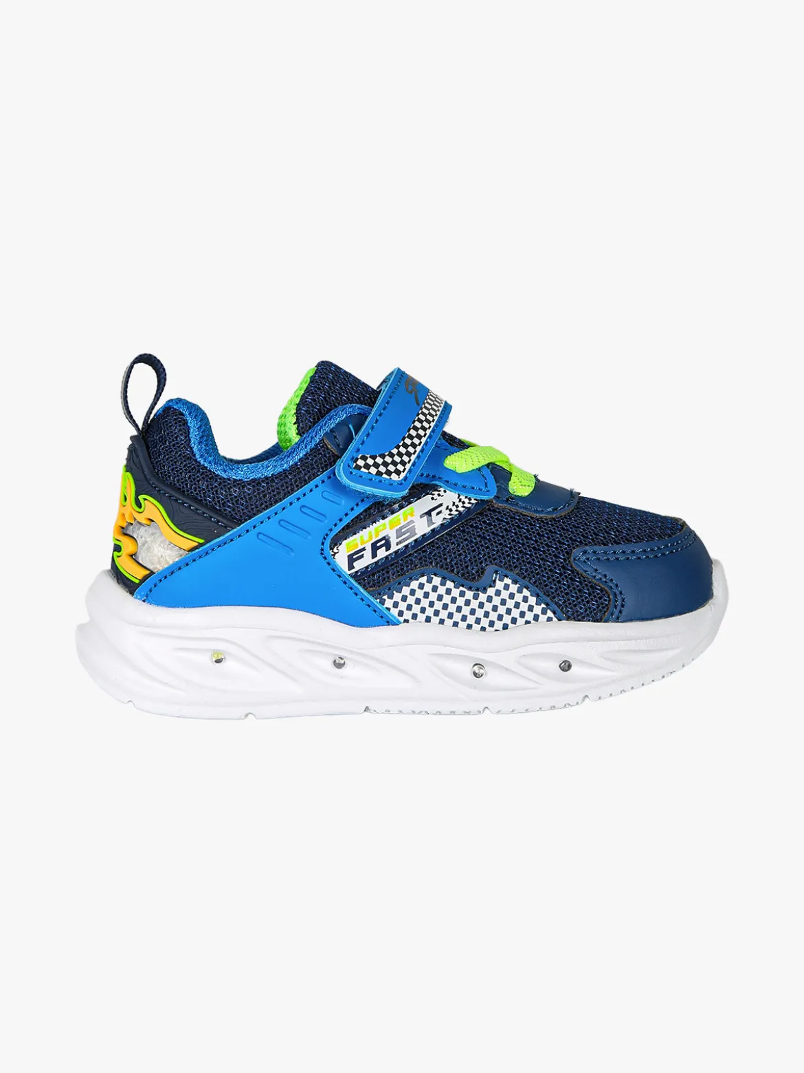 Giardino D'Oro Sneakers da bambino con luci e cinturino a strappo - blu