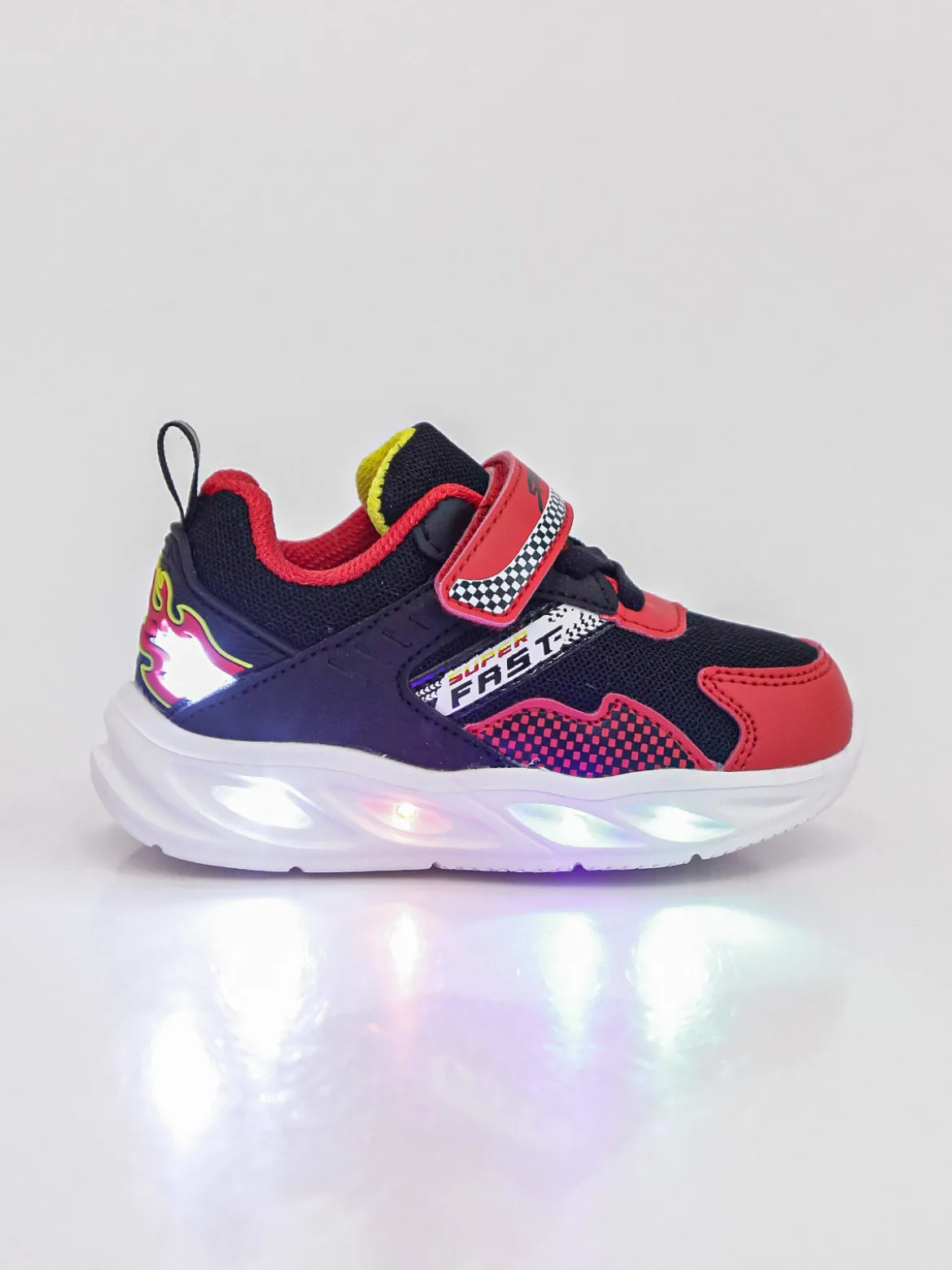 Giardino D'Oro Sneakers da bambino con luci e cinturino a strappo - nero