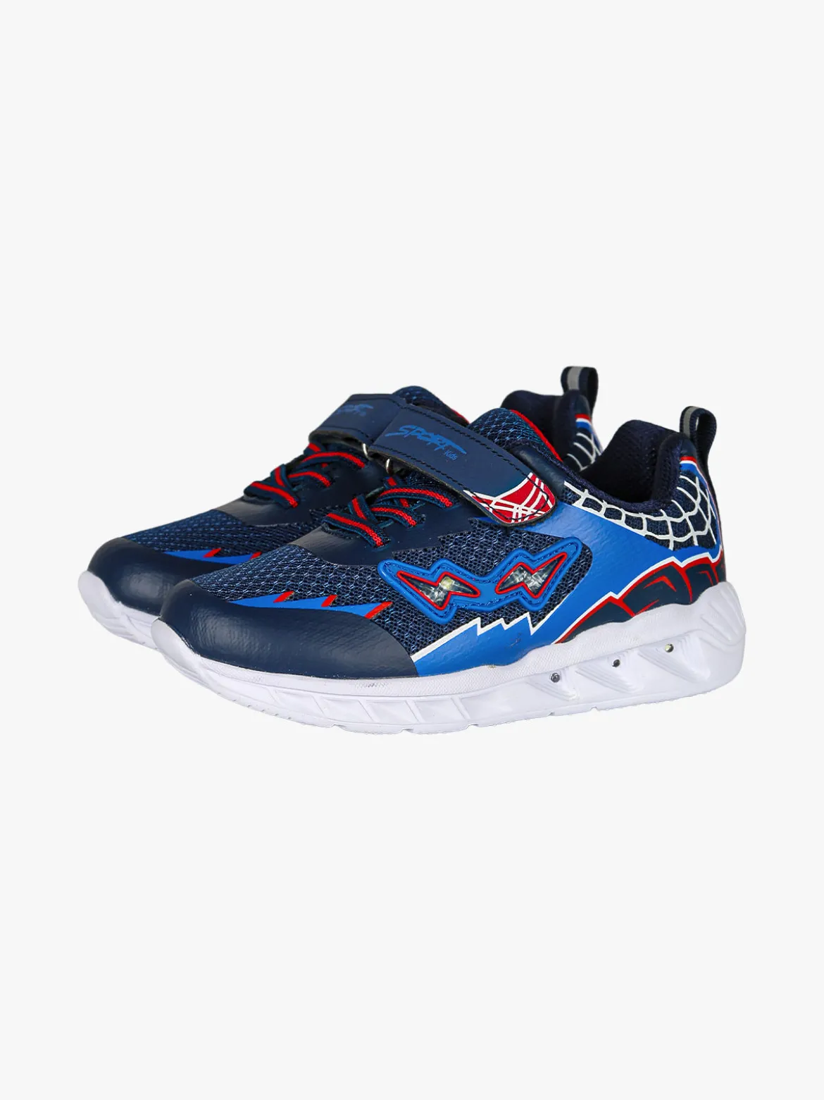 Giardino D'Oro Sneakers da bambino con luci e cinturino a strappo - blu