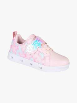 Giardino D'Oro Sneakers da ragazza basse con strappo e luci - rosa