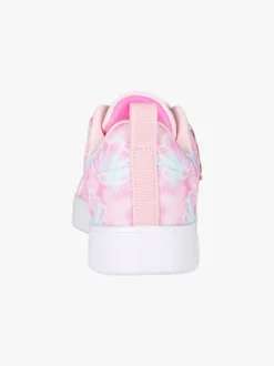 Giardino D'Oro Sneakers da ragazza basse con strappo e luci - rosa