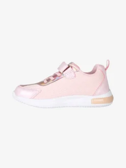 Giardino D'Oro Sneakers da ragazza con luci e cinturino a strappo - rosa