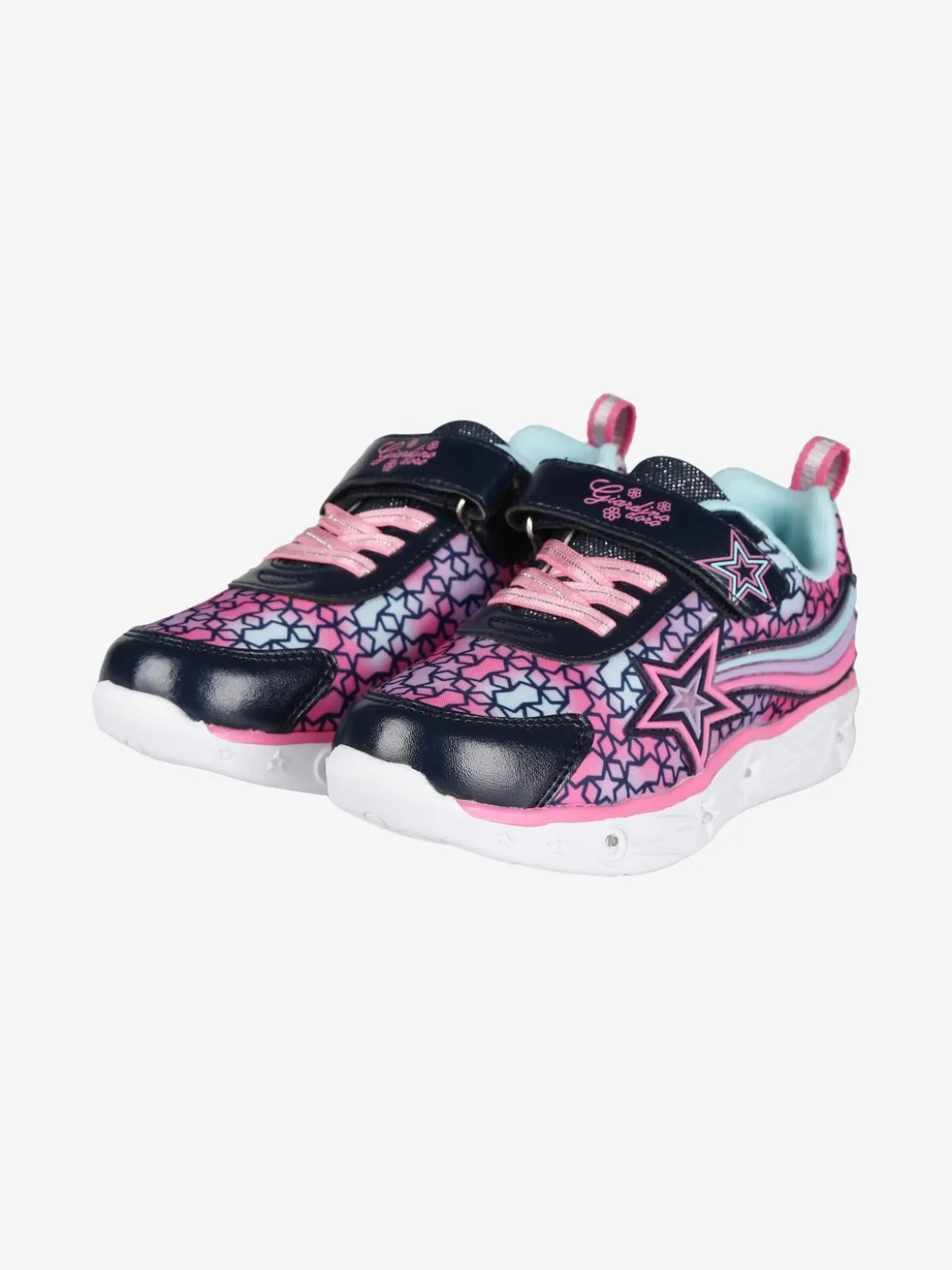 Giardino D'Oro Sneakers da ragazza con strappo e luci