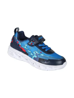 Giardino D'Oro Sneakers da ragazzo con luci e cinturino a strappo - blu