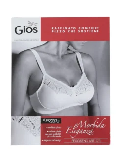 Gios 973 Reggiseno con coppe foderate in cotone COPPA B - bianco