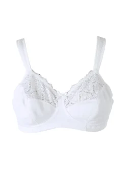 Gios 973 Reggiseno con coppe foderate in cotone COPPA B - bianco