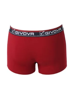 Givova Boxer da uomo in cotone bielastico - bordeaux
