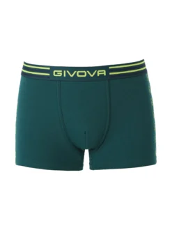 Givova Boxer da uomo in cotone stretch - verde scuro