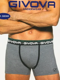 Givova Boxer da uomo tinta unita in cotone bielastico