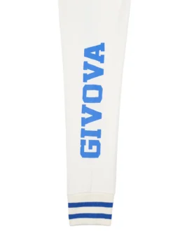 Givova Completo felpa college da bambino 2 pezzi con bottoni - blu