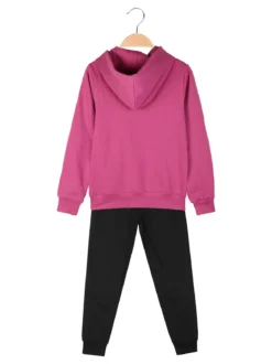 Givova Completo tuta da ragazza 2 pezzi con cappuccio - rosa