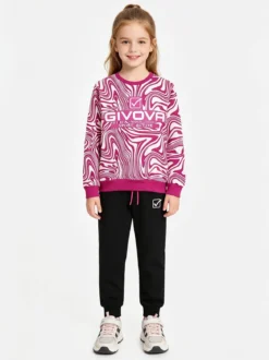 Givova Completo tuta girocollo da bambina - fucsia