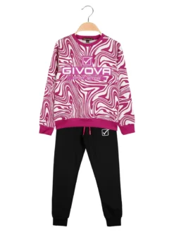 Givova Completo tuta girocollo da bambina - fucsia