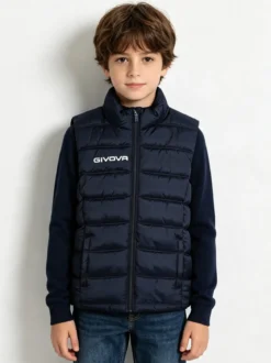 Givova Gilet imbottito da bambino con zip