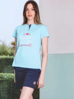 Givova Pigiama corto da donna in misto cotone jersey