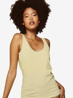 Givova Top donna in cotone bielastico a spalla larga - giallo
