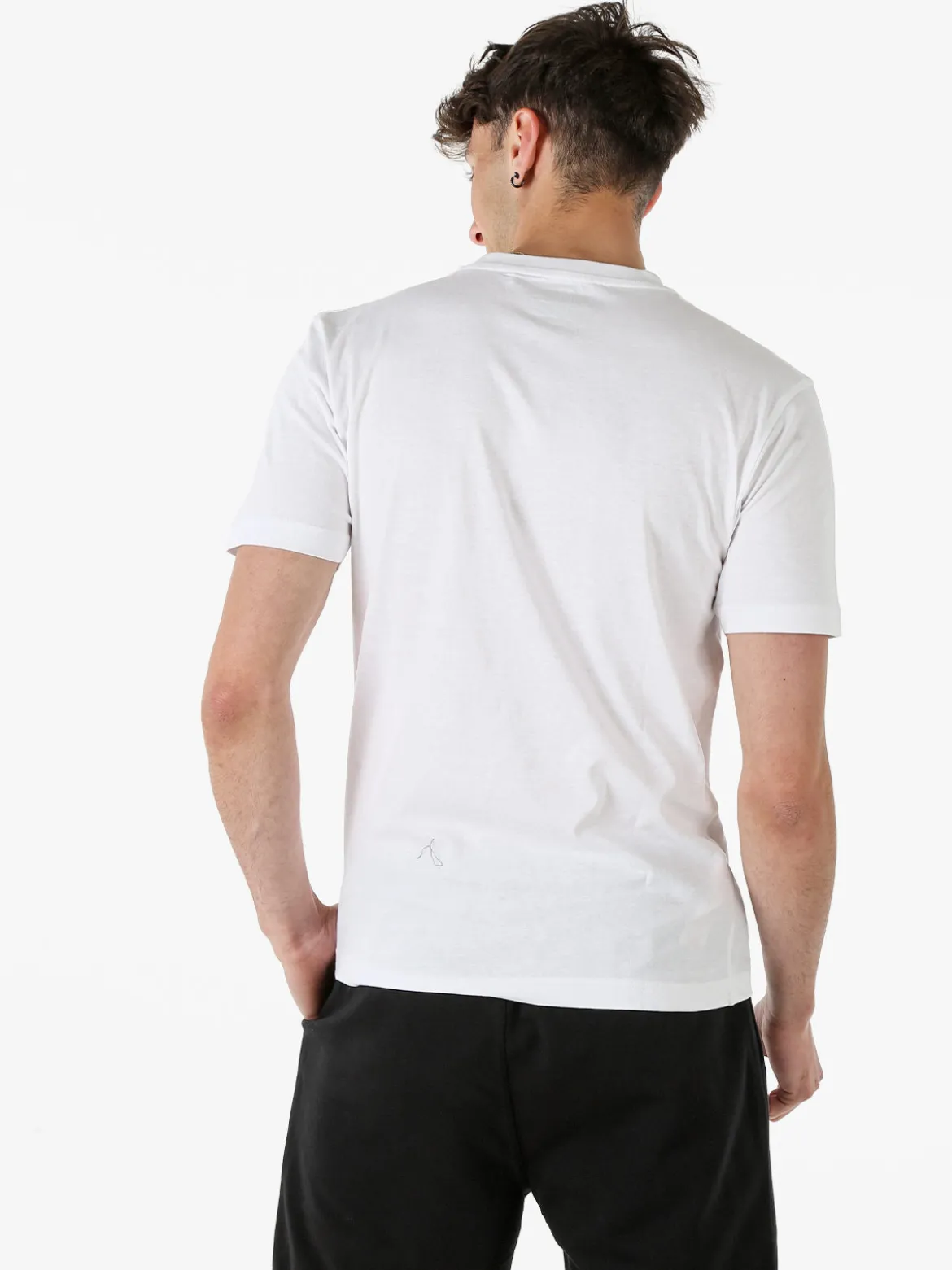 Givova T-shirt da uomo in cotone con logo - bianco