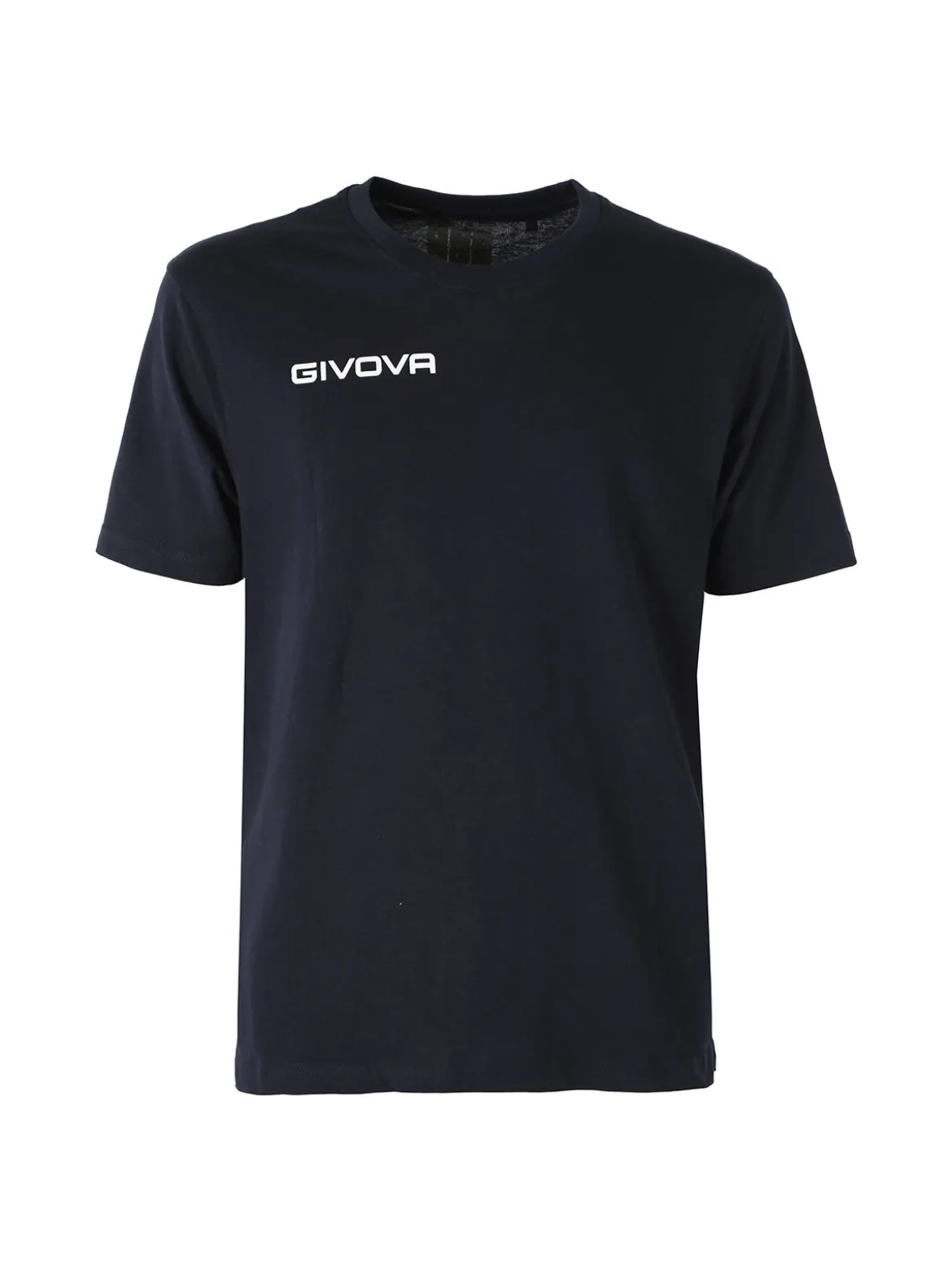 Givova T-shirt girocollo da uomo in cotone - blu scuro