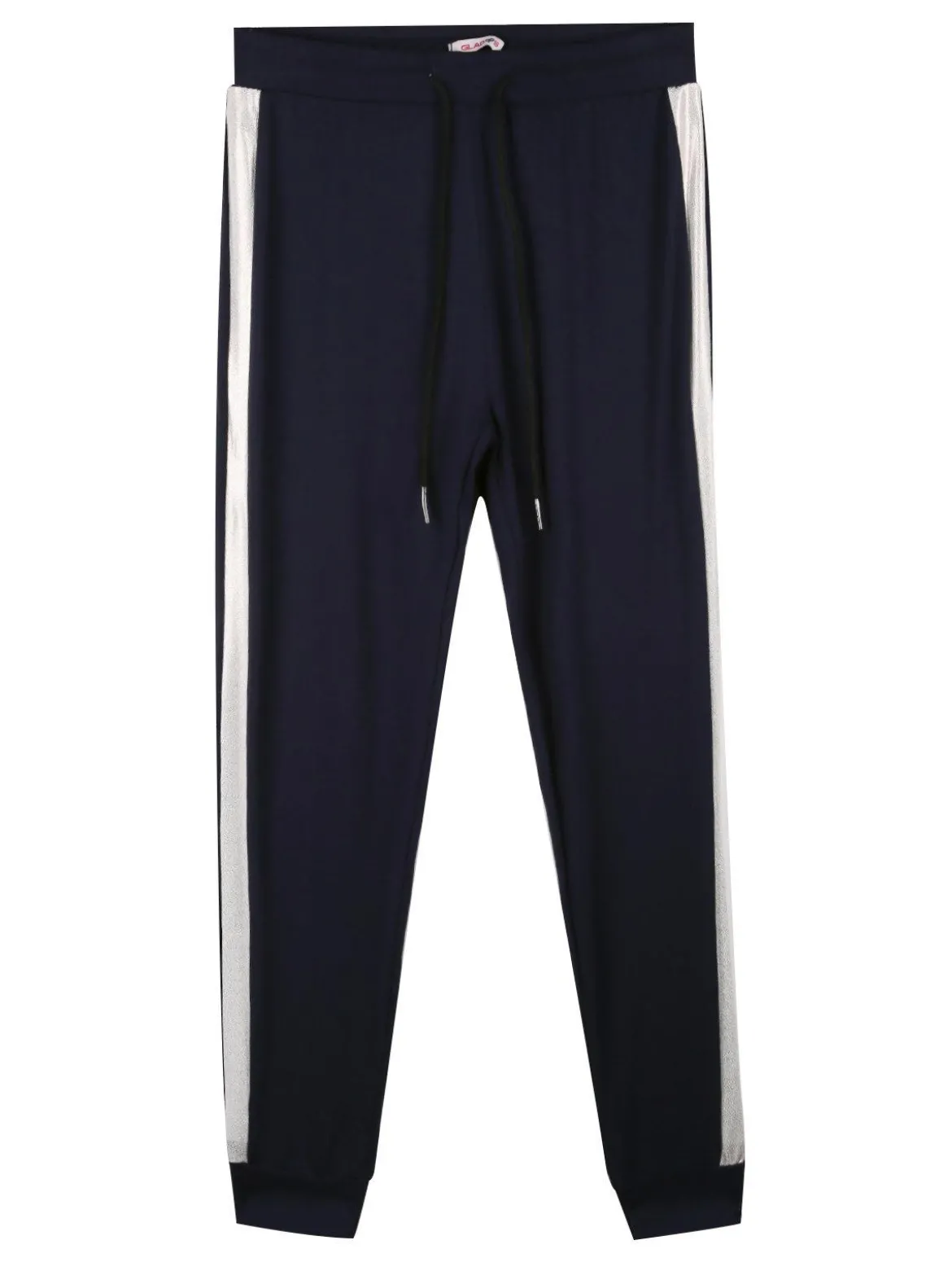 Gladys Leggings da bambina con polsini e striscia laterale