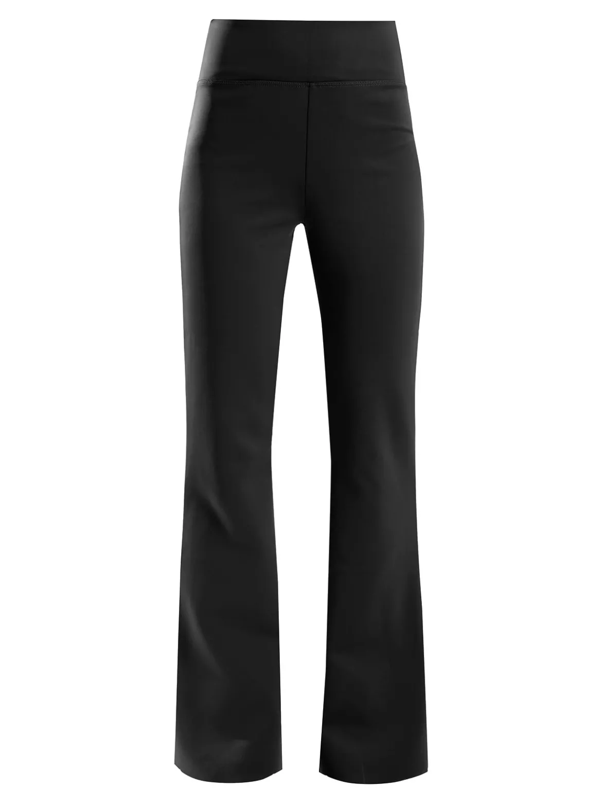 Gladys Leggings donna a gamba larga con finale in taglio vivo - nero