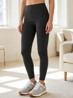 Gladys Leggings donna con interno di pelo - grigio scuro