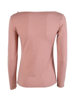 Gladys Maglia donna termo light con scollo a barca - rosa