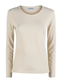 Gladys Maglia girocollo da donna termo light - naturale